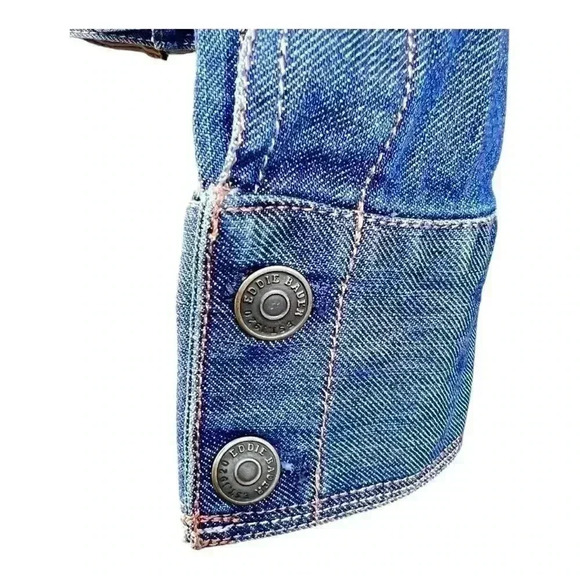 Women’s Eddie Bauer Dark Denim Jean Jacket, Size Small, Preowned Great Condition - Picture 3 of 8